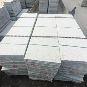 石家庄芝麻白毛板，石材毛板