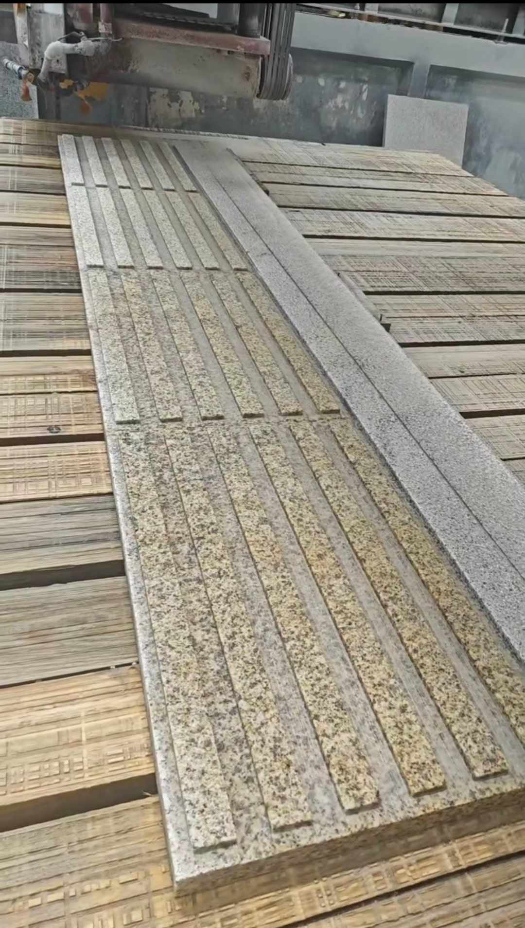 石家庄黄金麻盲道石 盲条